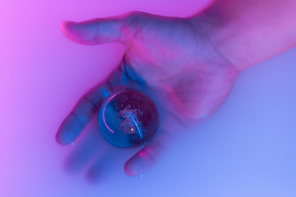 Hand Holding Sphere 